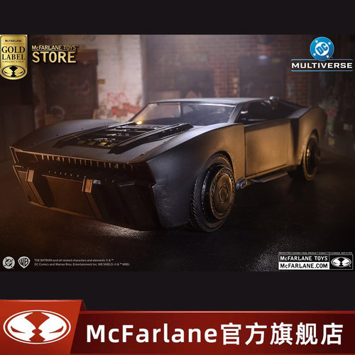 【现货】麦克法兰mcfarlane 新蝙蝠侠2022蝙蝠车载具手办摆件玩具