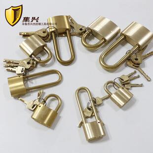 全纯黄铜锁家用大门挂锁老式防水铜芯防盗加油站罐通开防爆户外锁