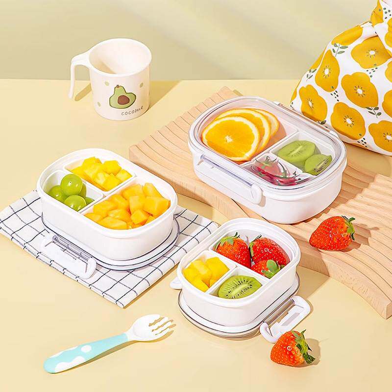 儿童水果盒小学生专用便当盒外出携带便携式饭盒食品级保鲜盒