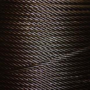 厂家销售 起重机麻芯涂油钢丝绳 防旋转吊机钢芯钢丝绳