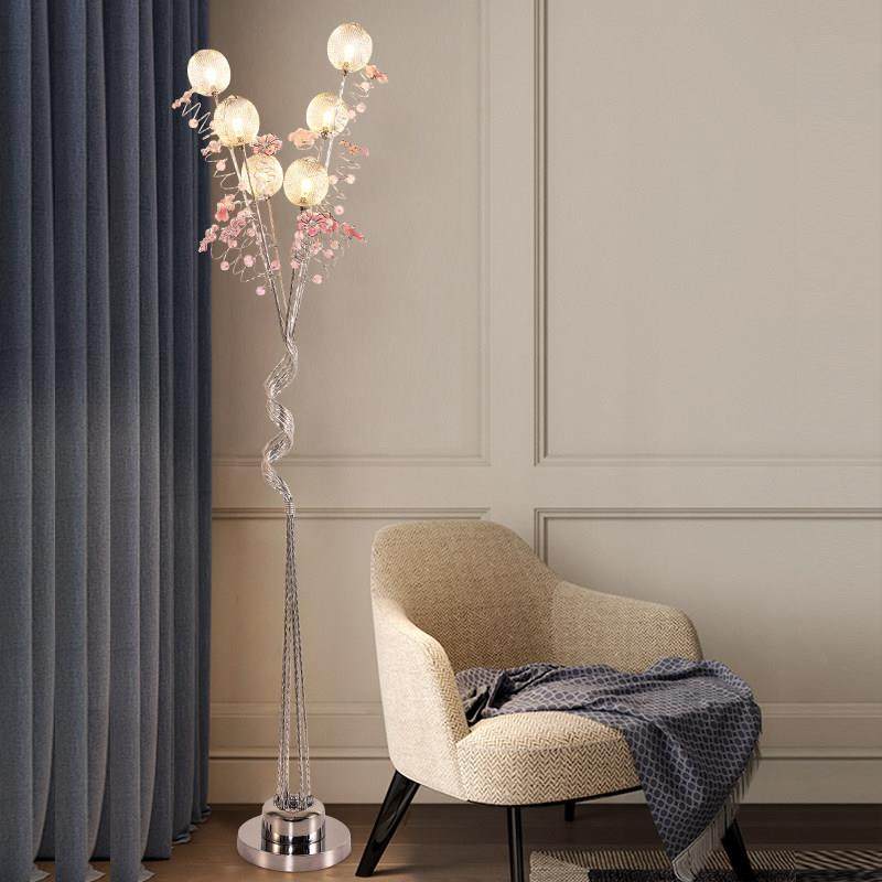 北欧网红落地灯智能语音客厅沙发角落灯轻奢少女卧室床头立体花灯,家装灯饰光源,装饰落地灯,淘宝优惠券,粉丝福利购,淘宝优惠卷