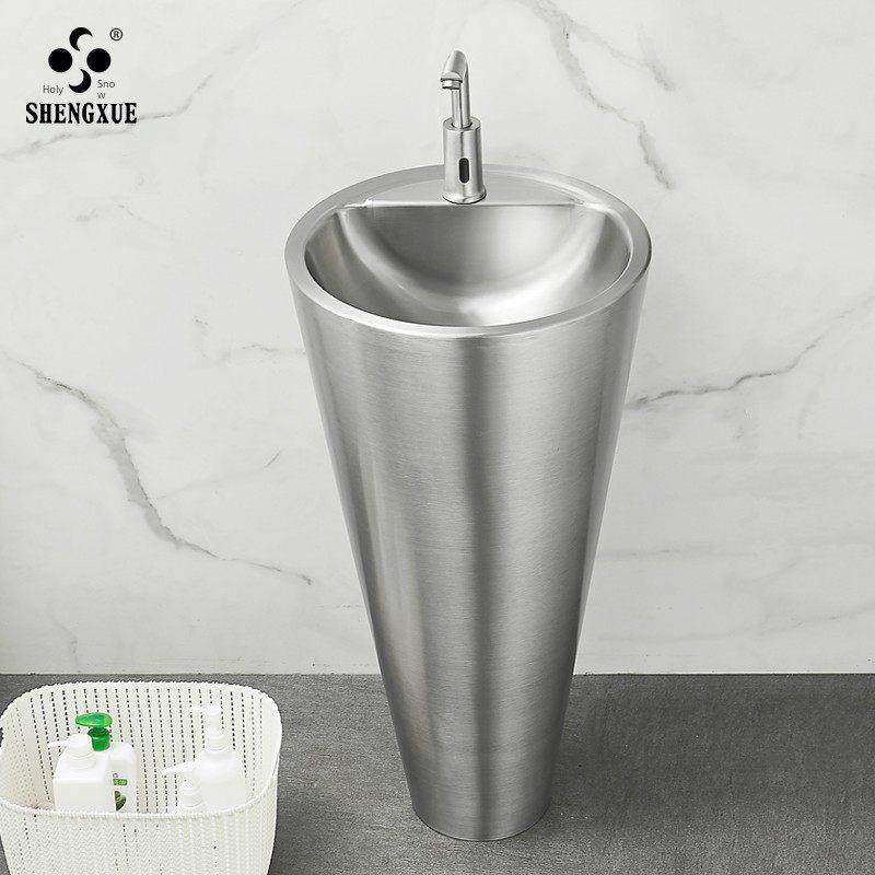 一体化落地阳台脸盆户外脸盆酒吧脸盆,家装主材,立柱盆,淘宝优惠券,粉丝福利购,淘宝优惠卷