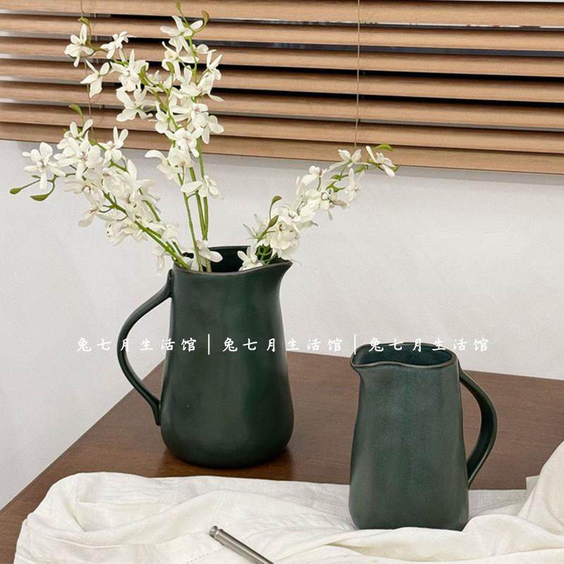 兔七月|覆古陶瓷花瓶摆件客厅插花器轻奢高级感水培鲜花干 干燥花,家居饰品,花瓶,淘宝优惠券,粉丝福利购,淘宝优惠卷