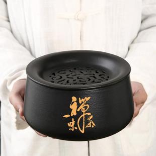 陶瓷茶渣缸茶洗带盖配件茶杯收纳碗功夫茶具大水孟废水桶家用建水