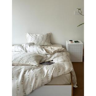 晨曦微露｜藤蔓碎花60s兰精天丝四件套夏季丝滑凉感中式田园被套