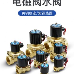 025 常闭电磁阀水阀2w 160 08控制阀4分6分1寸220V气閥开关