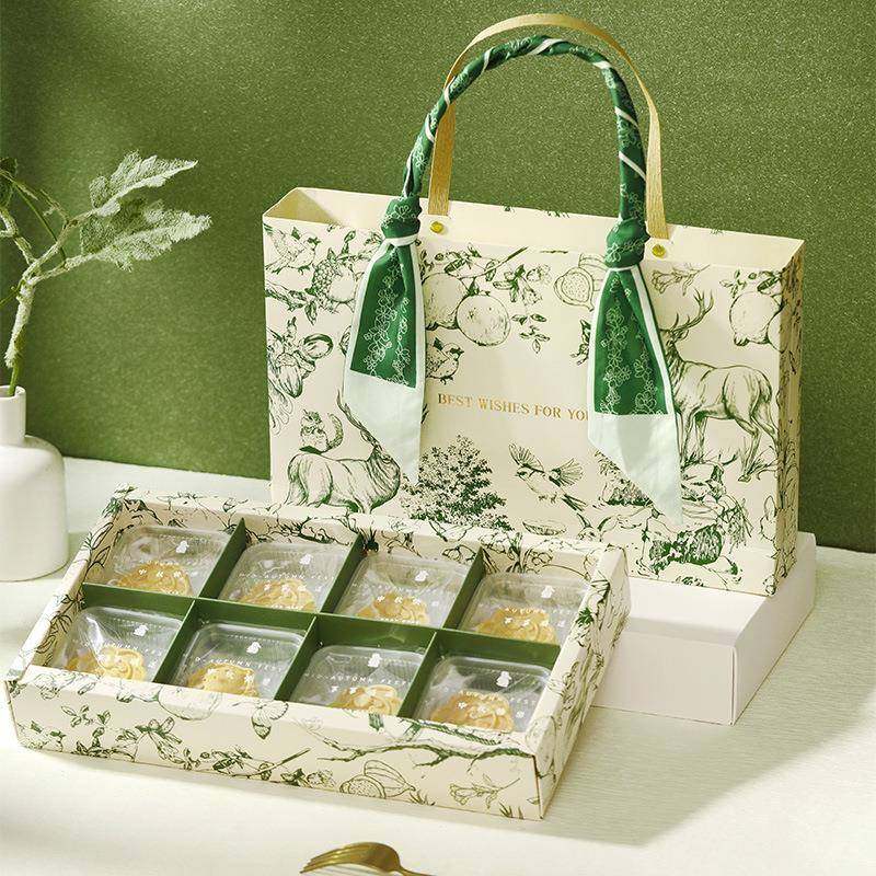 2025中秋月饼包装盒高档国风礼盒送礼50克鲜肉榴莲冰皮蛋黄酥盒子,包装,中秋礼品包装,淘宝优惠券,粉丝福利购,淘宝优惠卷