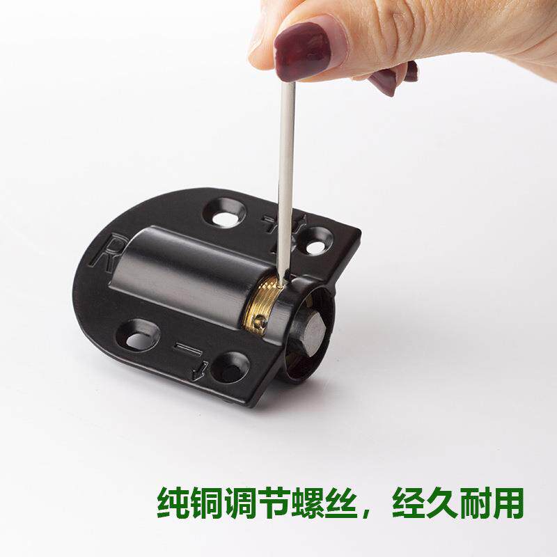 锌合金阻尼缓冲翻板合叶铰链白黑色珠宝柜化妆桌梳妆台上翻镜合页