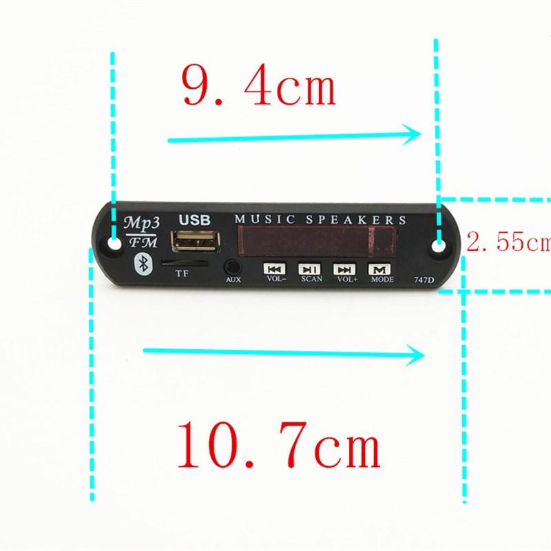 蓝牙mp3读卡板通用读卡板解码板改装功放音响插卡USB读卡器配件