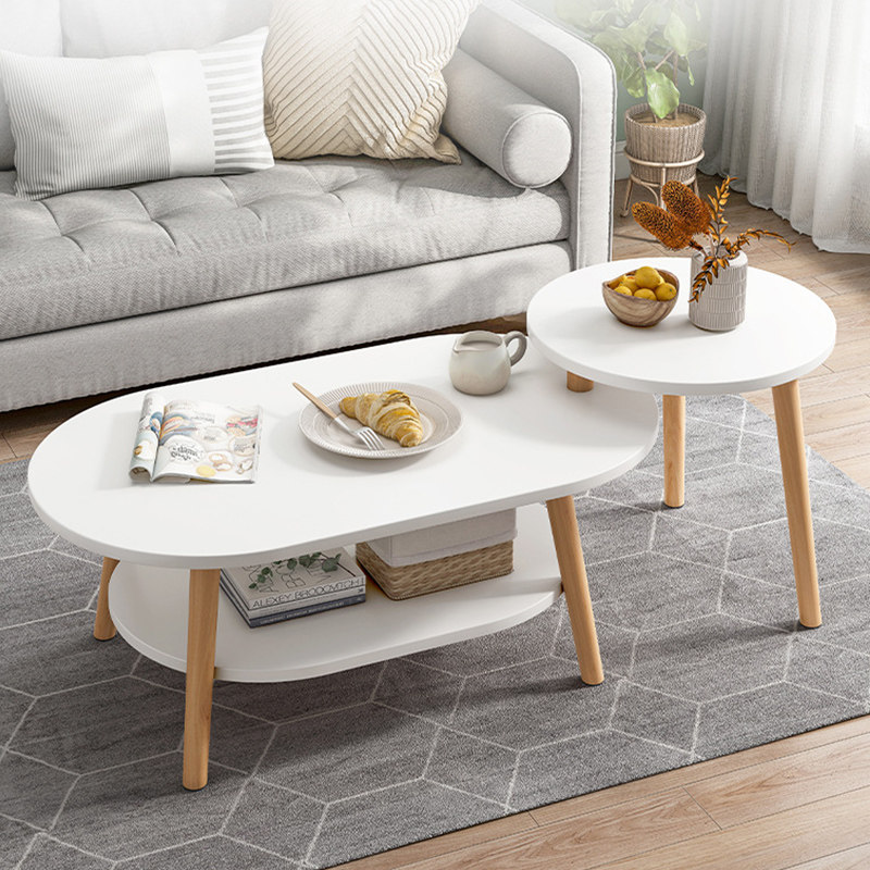 茶几简约现代创意小户型客厅圆形小桌子卧室家用茶几简易家俱组合