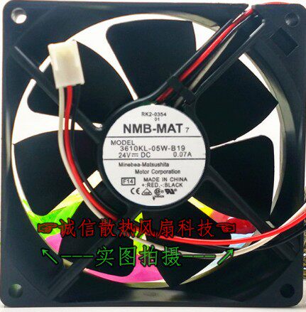 NMB 3610KL05WB19 9025 24V 007A 92*92*25mm变频器机箱风扇
