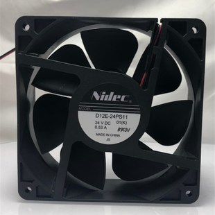 原装 DC24V 正品 12CM 053A变频器散热风扇 日本NIDEC D12E24PS11