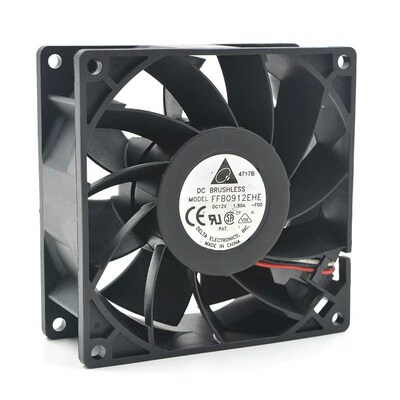 台达 9cm 12v 150A 9038 9238 FFB0912EHE 游戏机电源大风量风扇