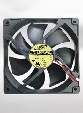 12025 12CM/厘米 AD1224HX-A70GL 24V 0.24A 原装ADDA设备风扇