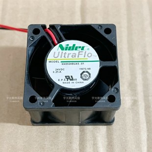 Nidec 4028 W40S24BUA501 025A 4cm变频器暴力散热风扇 24V 原装