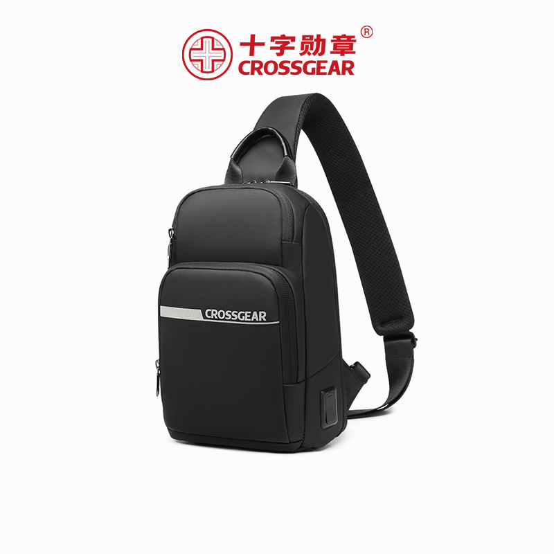 CROSSGEAR十字勋章瑞军士刀多功能商务通勤轻便大容量斜挎胸腰包