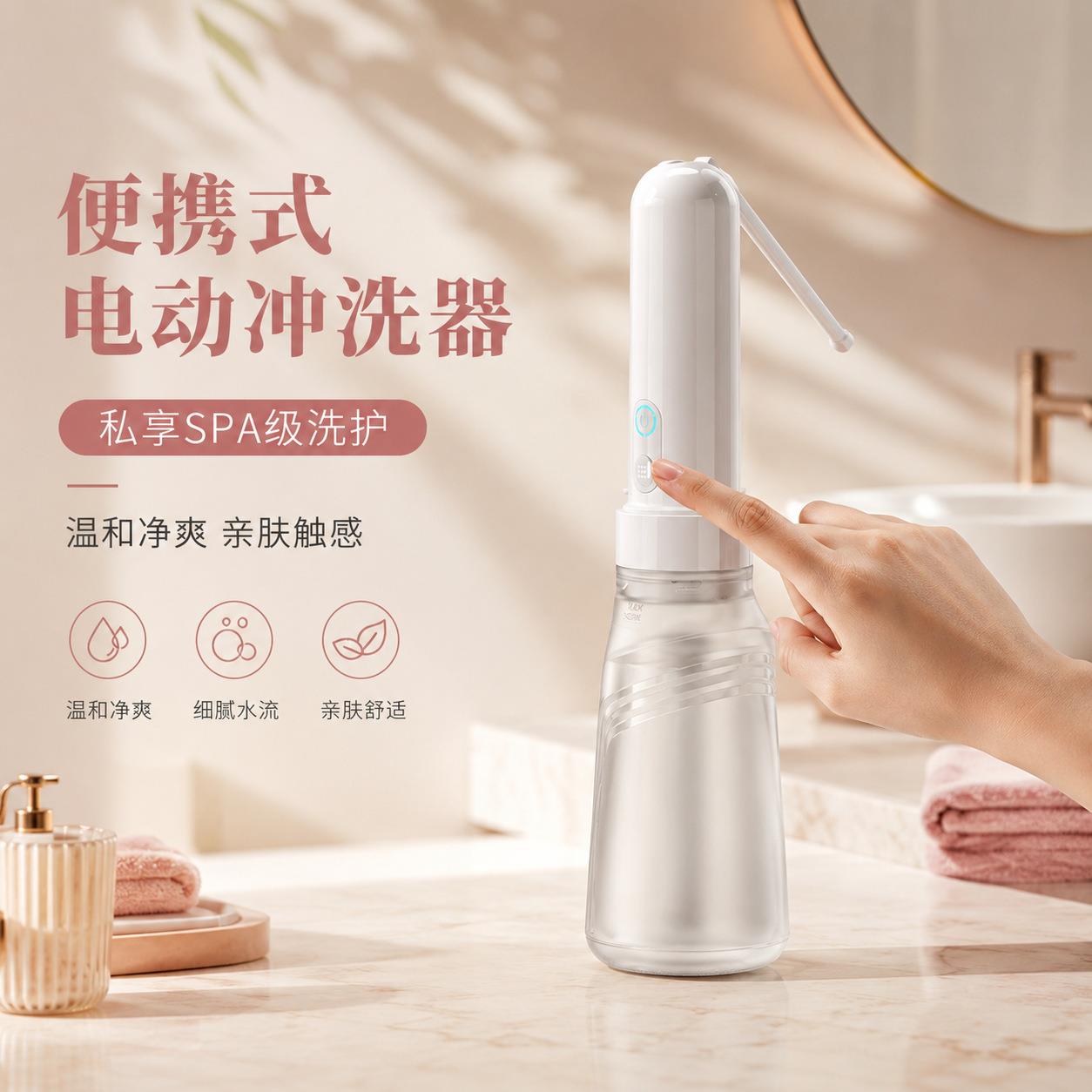 电动冲洗清洗器私处洁身器女人护理婴幼孕妇清洁器妇洗器批发