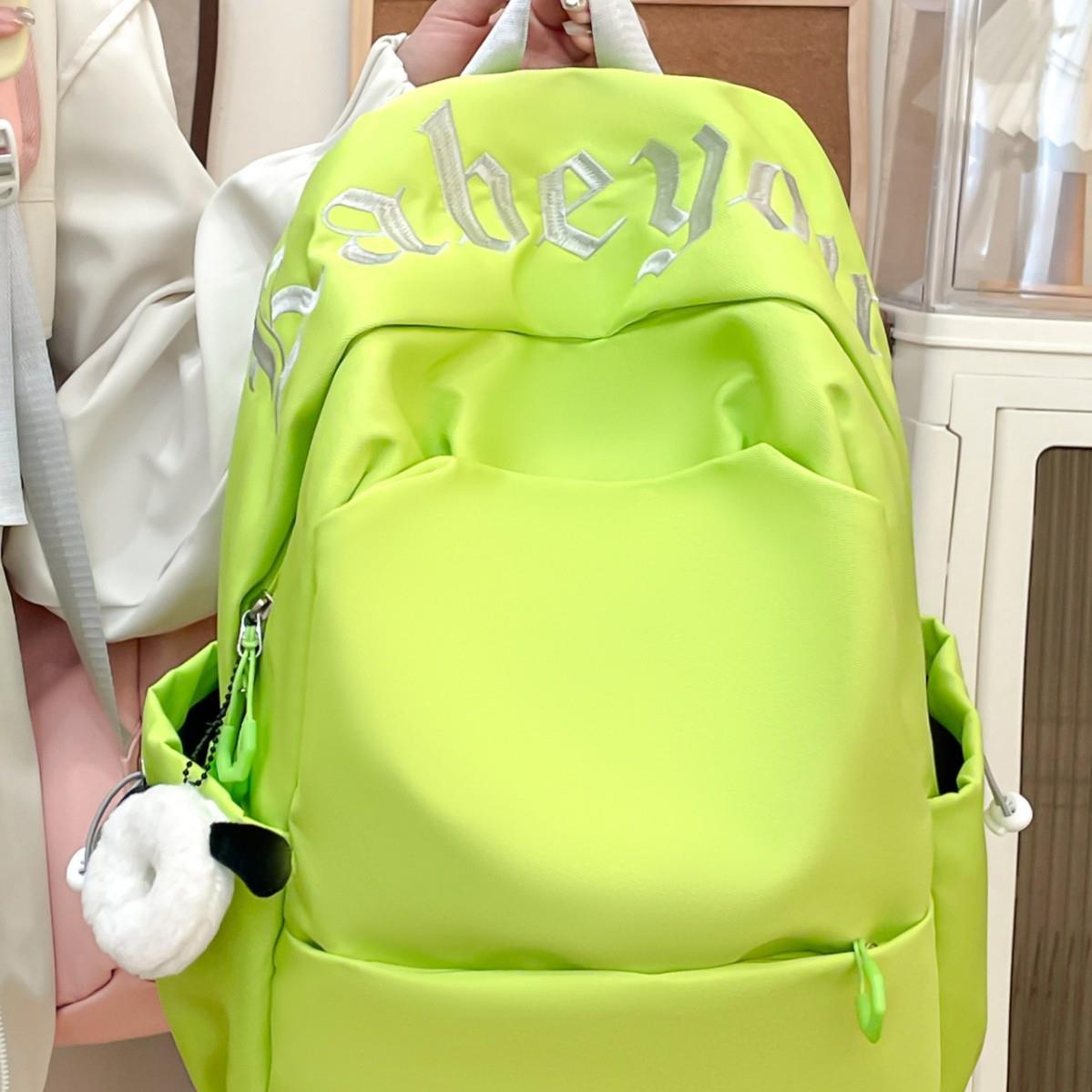 爆款书包ins小众森系高颜值小学生女双肩包大容量百搭慵懒风学校
