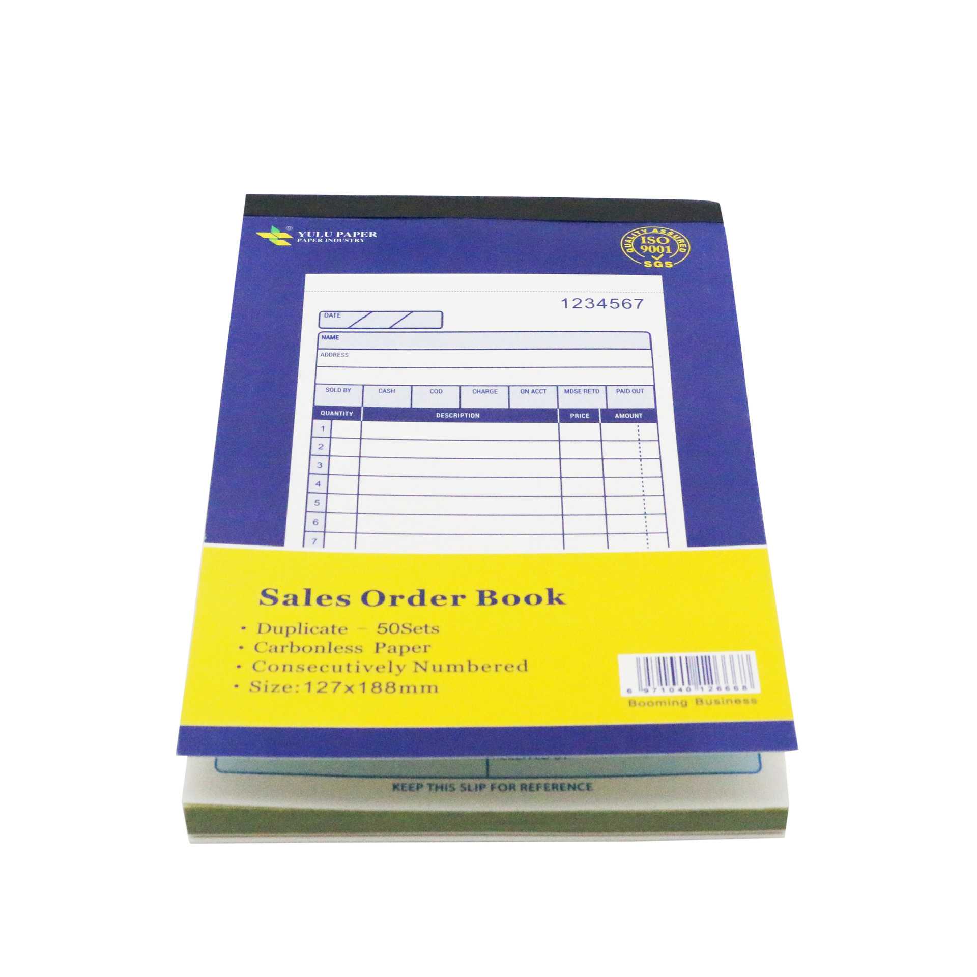全英文收据RECEIPT2联50份SalesOrderBook国外销售单单据跨境出口