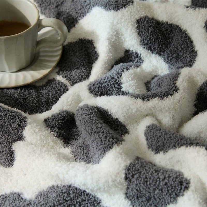 北欧半边绒盖毯豹纹卧室沙发装饰四季通用办公室午睡盖腿休闲毯子,床上用品,休闲毯/毛毯/绒毯,淘宝优惠券,粉丝福利购,淘宝优惠卷