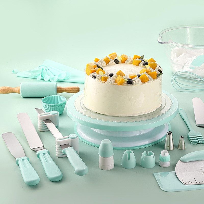 北欧色蛋糕转盘防滑裱花台旋转台新手做蛋糕套装家用全套生日蛋糕,厨房/烹饪用具,裱花台,淘宝优惠券,粉丝福利购,淘宝优惠卷