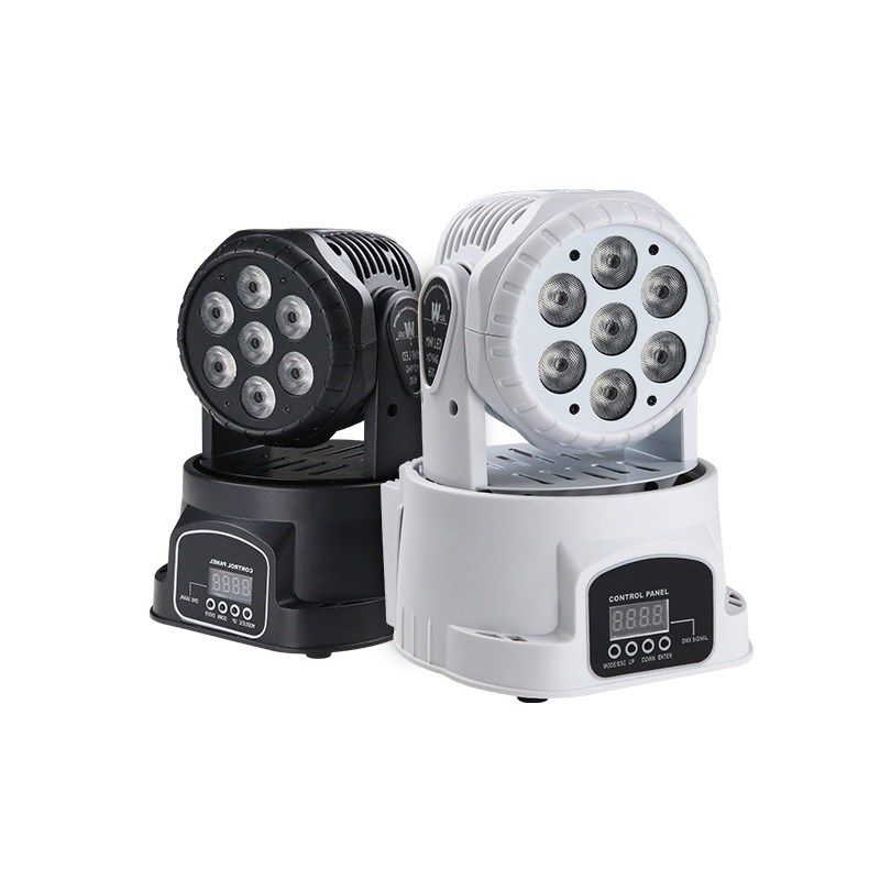 恩的 7颗声控摇头帕灯 LED七彩染色灯 KTV房间酒吧灯婚庆舞台灯光