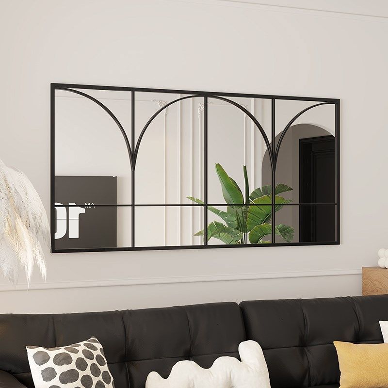 旗辉法式复古上墙面壁挂装饰镜玄关客餐厅沙发背景假窗户艺术镜子,住宅家具,装饰镜,淘宝优惠券,粉丝福利购,淘宝优惠卷