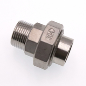 304不锈钢外丝活接头焊接活接一端外丝一端焊接由任外螺纹油拧