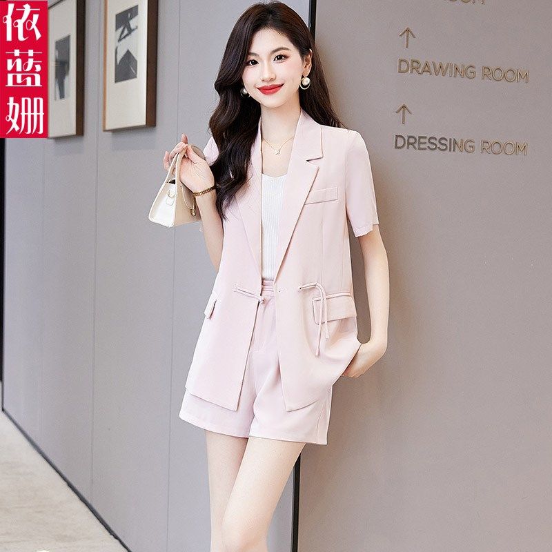 西装短裤套装女装夏季职业时尚气质高级感小个子新中式国风两件套