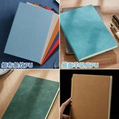 软皮笔记本定制可印logo商务办公工作会议记录本子a5简约大学生日