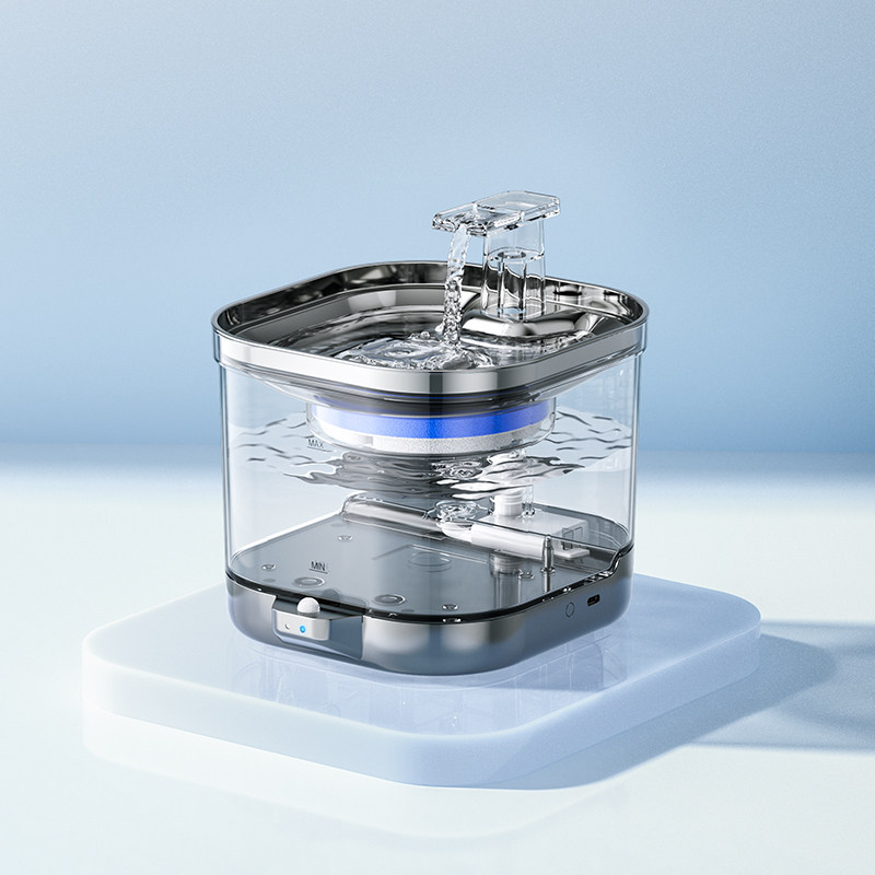 恒温可加热猫咪饮水机无线自动饮水器循环流动水不插电不锈钢