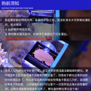 海水鱼缸丰年虾孵化器吸盘磁吸挂钩水族自动繁殖缸内孵化盒隔离盒