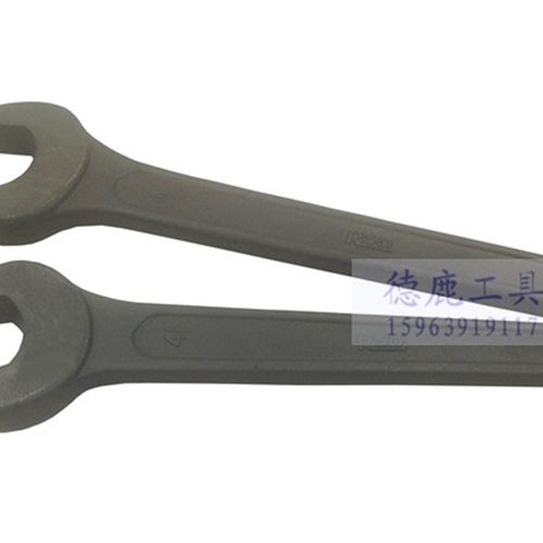 德鹿工具敲击扳手敲击单头开口加长特大汽修机修工具22-120mm重型