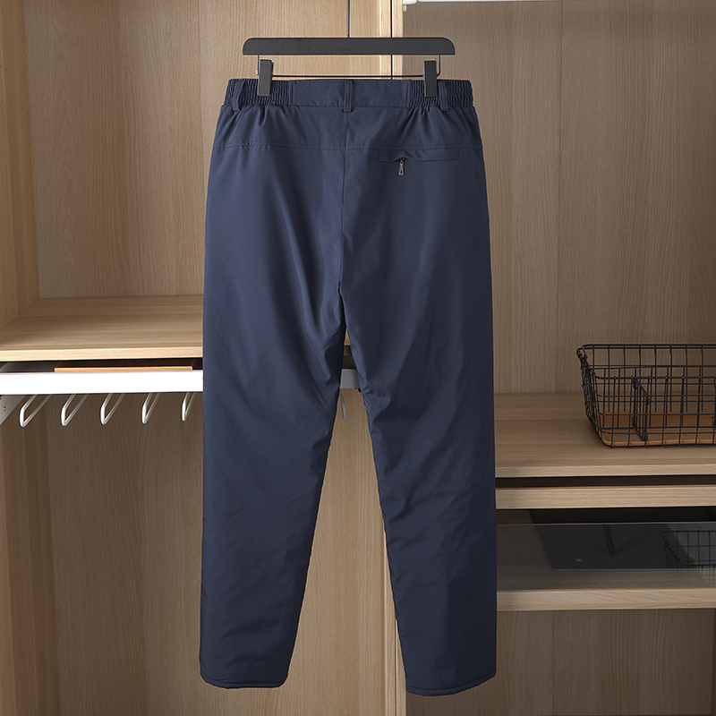 加绒加厚中老年休闲裤松紧高腰老人棉裤爸爸冬装男裤爷爷冬季长裤