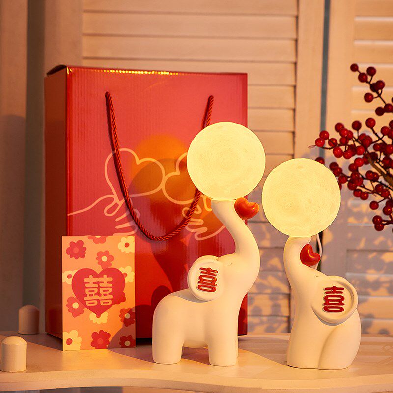 长明灯结婚一对家用新婚房台灯床头陪嫁高档新娘女方送礼物实用的