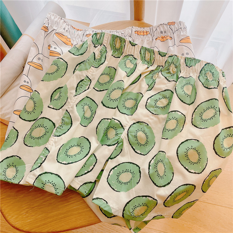 男士内裤男平角裤纯棉薄款大码宽松阿罗裤舒适睡裤卡通裤衩家居裤