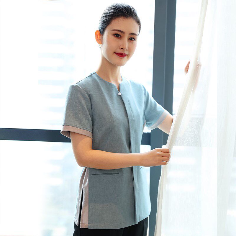 衣研堂保洁工作服短袖女酒店客房服务员制服清洁工服装夏季套装