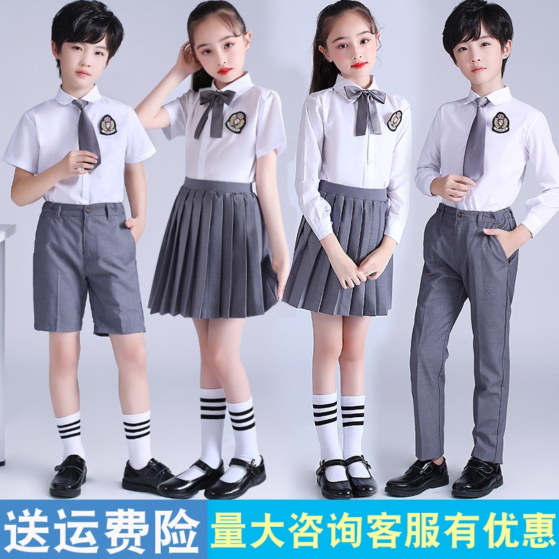 中小学生大合唱表演服儿童诗朗诵演出服装歌咏比赛校服班服毕业照