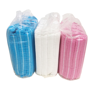 一次性帽子防尘不织布布头套厨师餐饮食品工厂帽防掉发网美容卫生