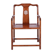 新中式 圈椅三件套实木客厅阳台休闲主人位太师椅茶椅组合小户型