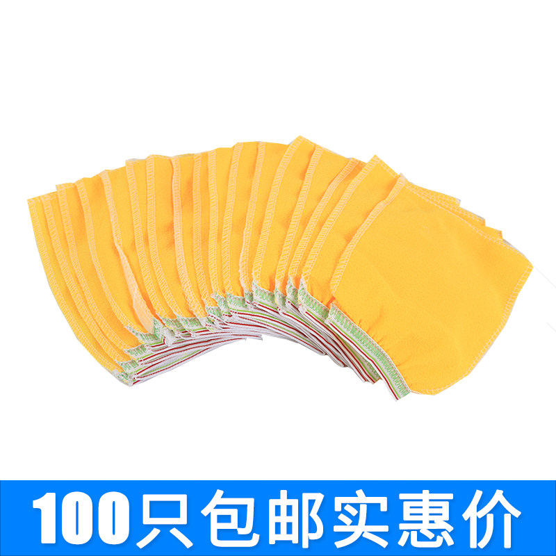100只一次性搓澡巾浴擦浴场专用桑拿洗浴双面单面搓灰污搓背手套