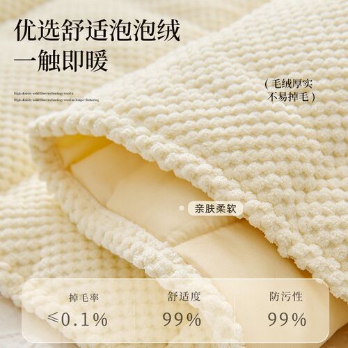 【2025新款泡泡绒床头套罩】遮丑软包靠垫全包背高档卧室冬改造木