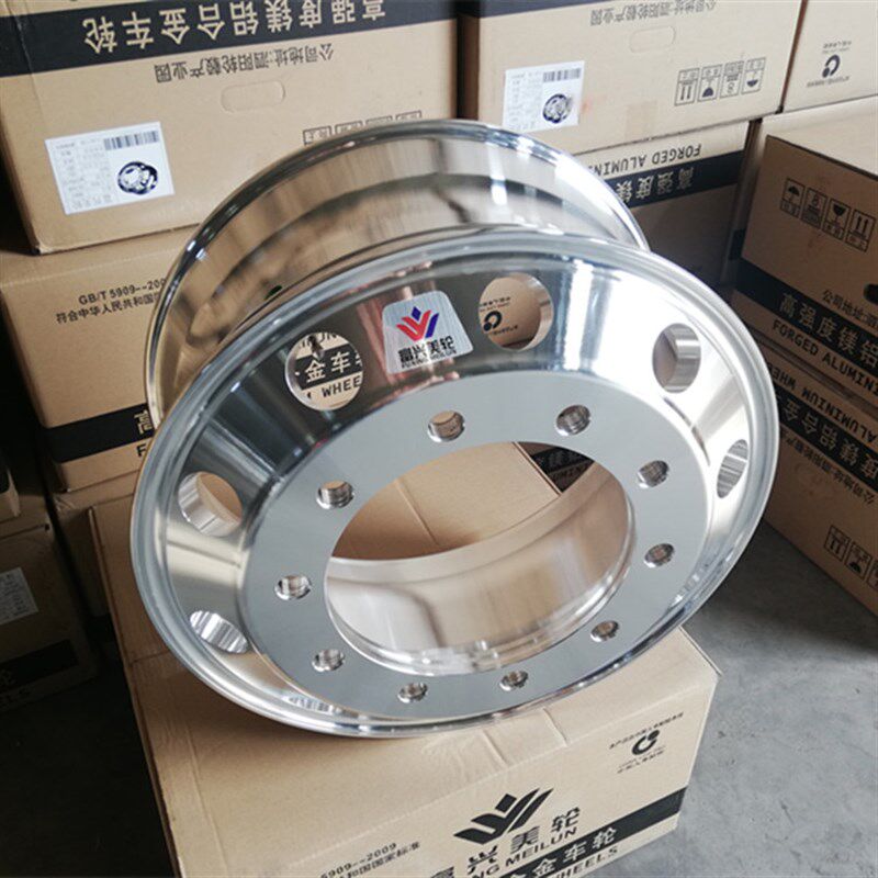 大货车卡车客车挂车锻造铝合金轮毂铝圈12R315/295真空轮胎轻改装