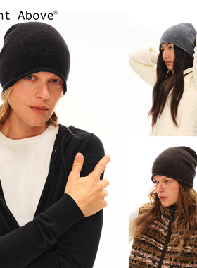 Right Above 多色1OO羊绒卷边冷帽亲肤针织显脸小堆堆帽秋冬搭配