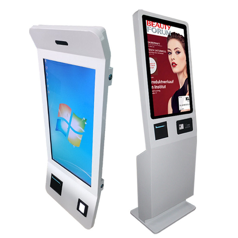 32寸自助结算触摸一体机 点餐饮酒店超市饭店奶茶智能终端触摸屏