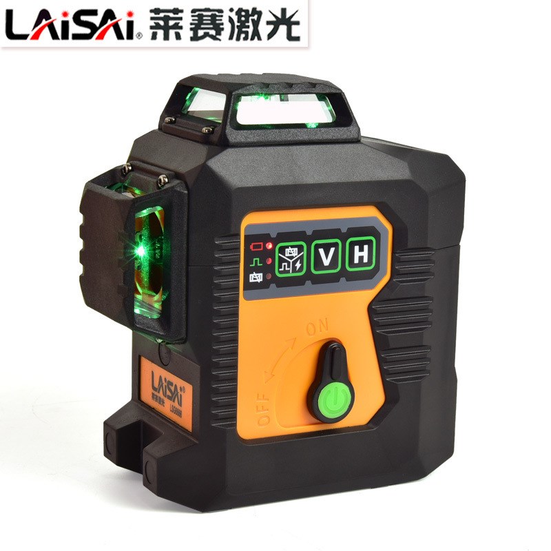 莱赛水平仪12线LSG6666激光平水仪贴墙仪LD蓝绿光抹灰打点高精度
