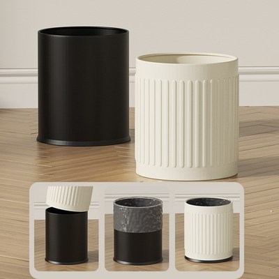 金属清洁桶家居客厅纸篓家用酒店厨房垃圾桶大容量办公室清洁桶