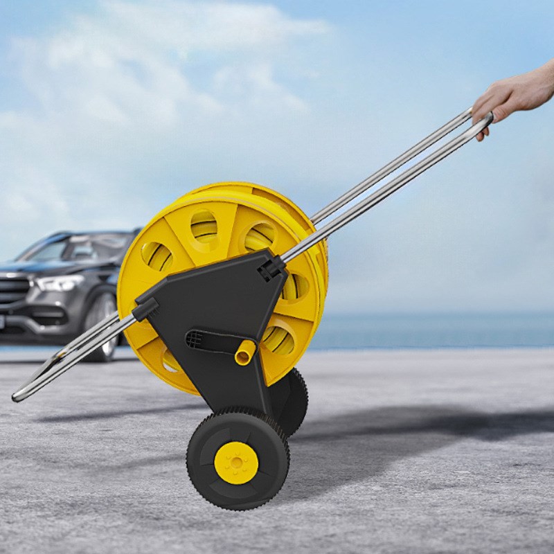 新款手推式带轮省力花园园林浇花洗车家用水管车水管收纳车缠绕水