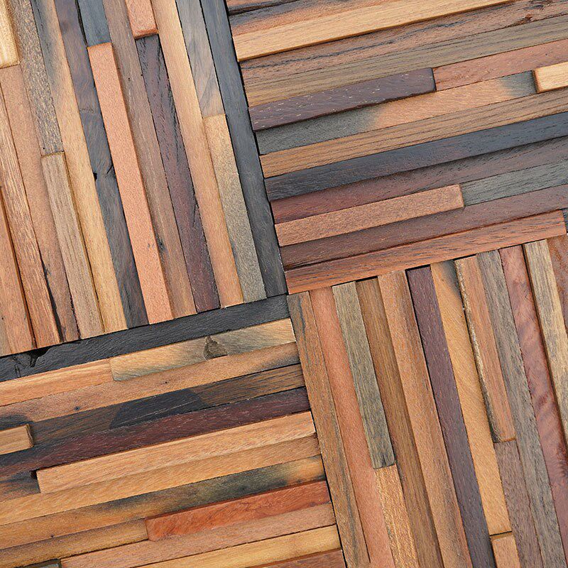 实木原木老船木马赛克细条海纹3hmw3拉丝工艺电视背景墙家装主材