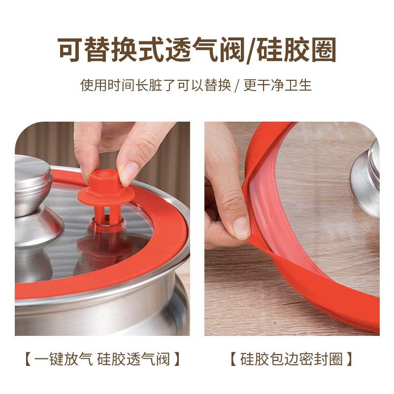 不锈钢密封米桶 加深大容量10L储物罐 多功能防潮防虫硅胶密封罐